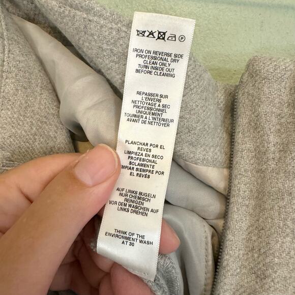 ASOS Jumpsuit Womens 12 Gray Cut Out Strapless Tube Wide Leg Flare Party NWT - Picture 11 of 11